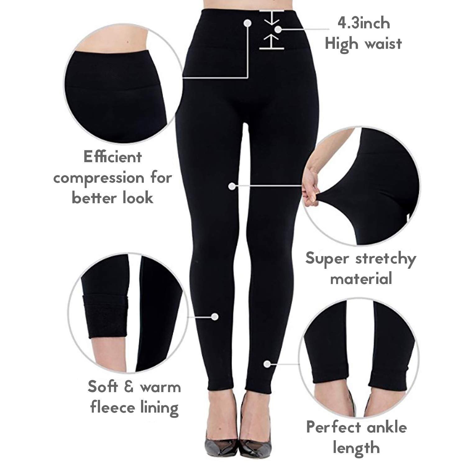 High Waist Shaping Leggings - LuxeFit Essentials