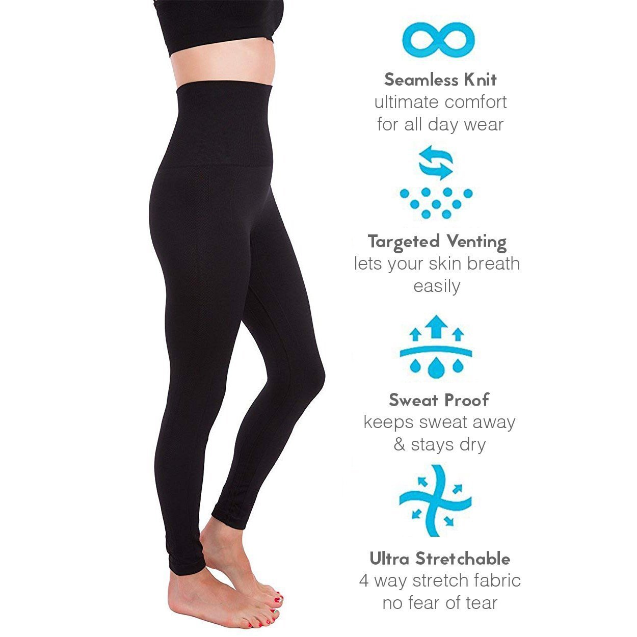 High Waist Shaping Leggings - LuxeFit Essentials