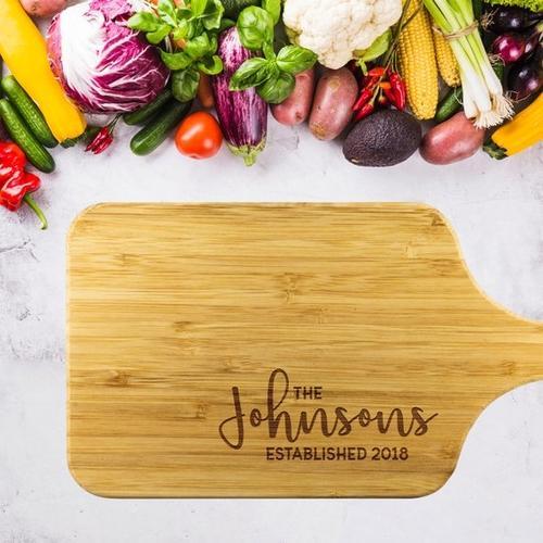 Personalized Bamboo Cutting Board - ArtisanCrafted