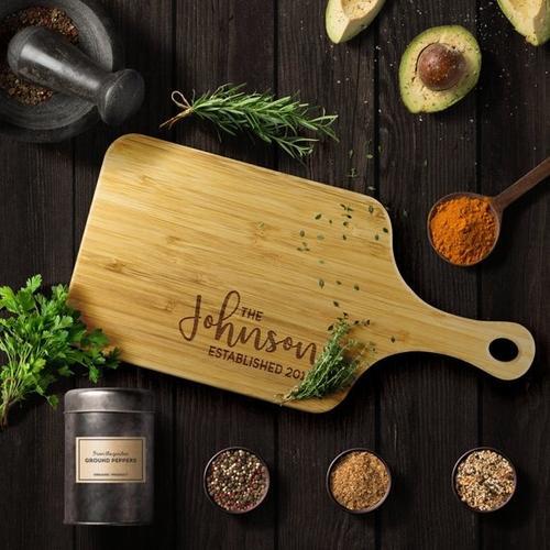Personalized Bamboo Cutting Board - ArtisanCrafted