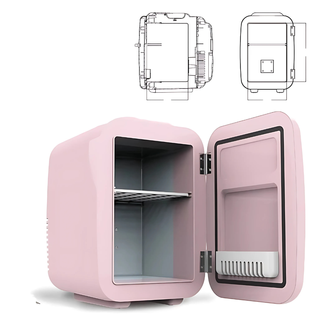 Portable Mini Fridge - ChillMate with Dual Power for Travel