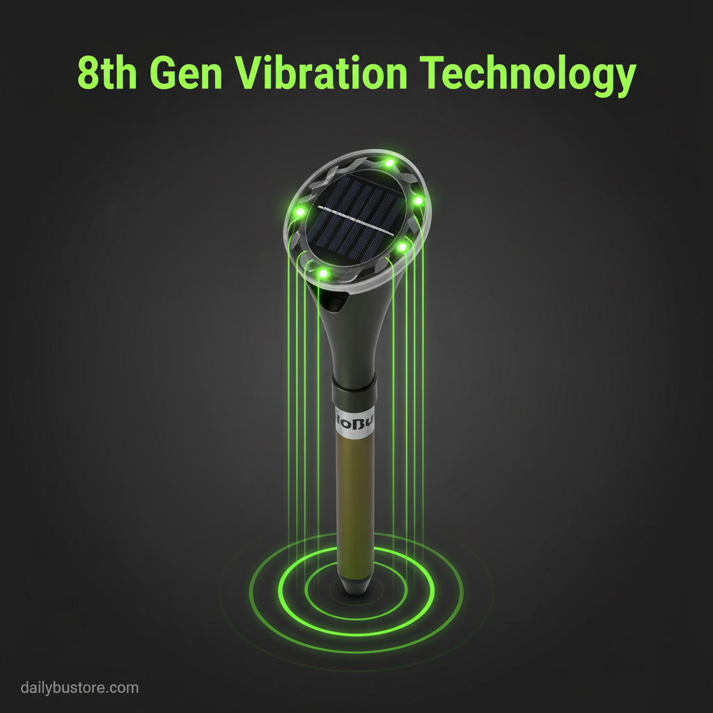 Solar Snake Repeller - EcoGuard Advanced Vibration Technology