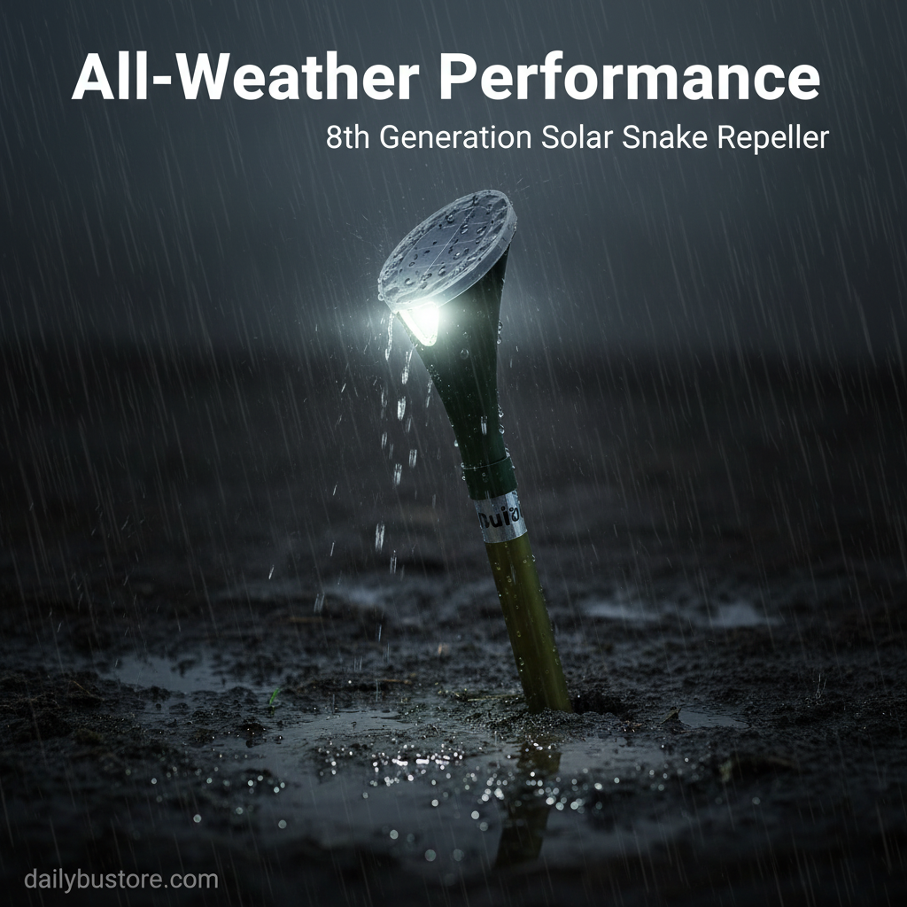 Solar Snake Repeller - EcoGuard Advanced Vibration Technology