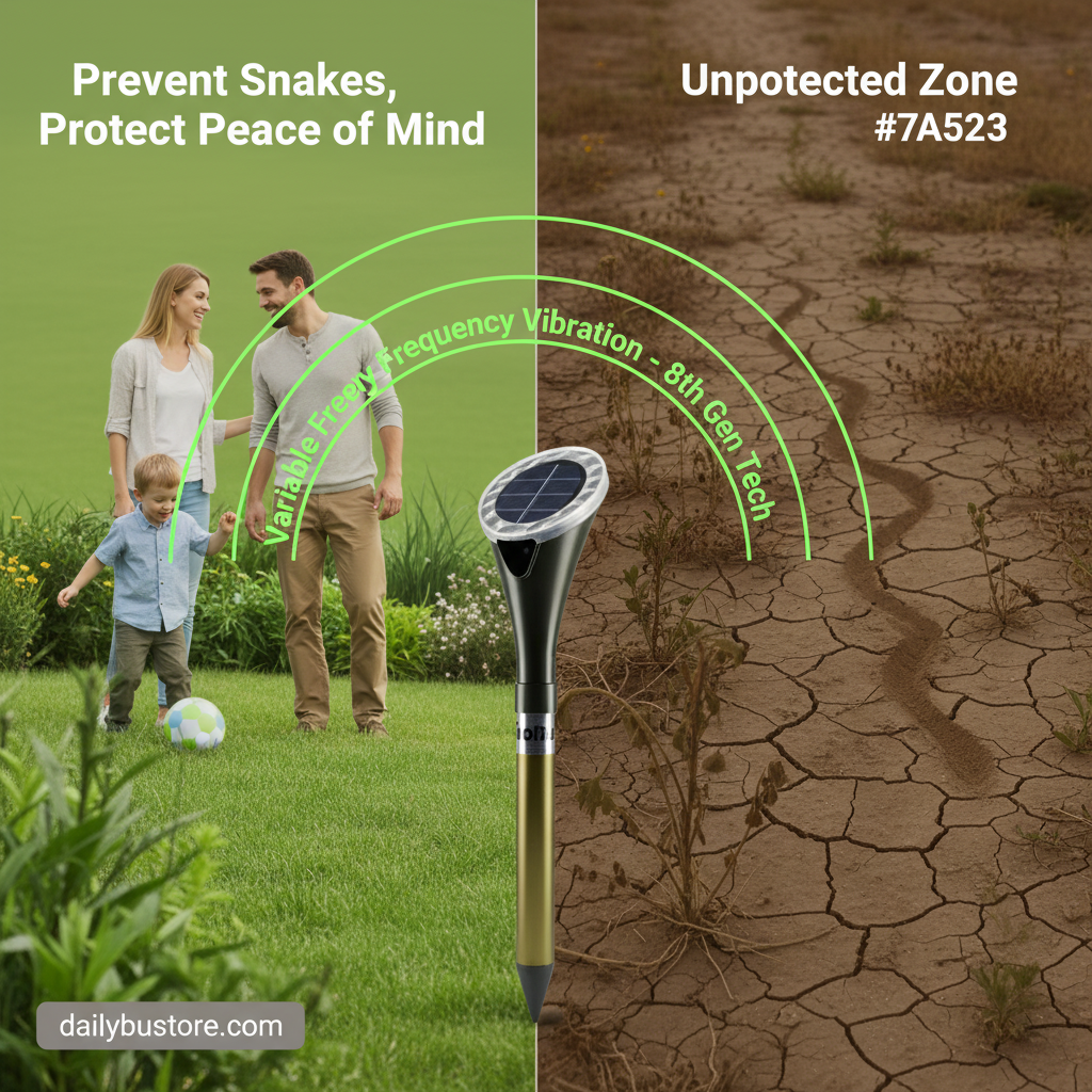 Solar Snake Repeller - EcoGuard Advanced Vibration Technology