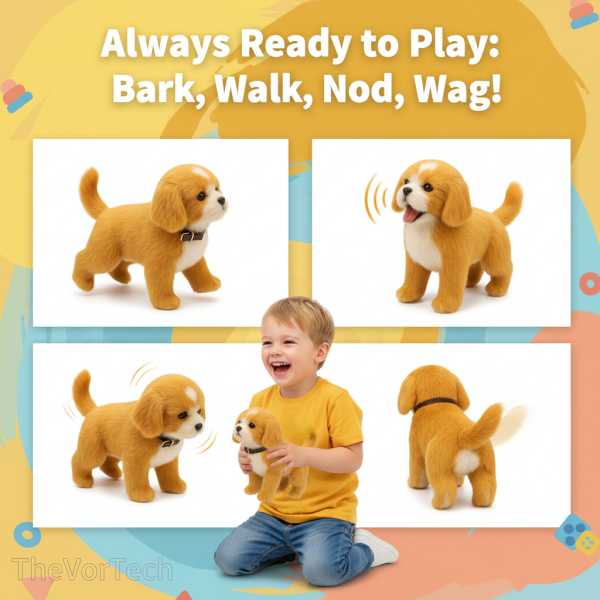 Interactive Plush Dog Toy - Pawsitive Play