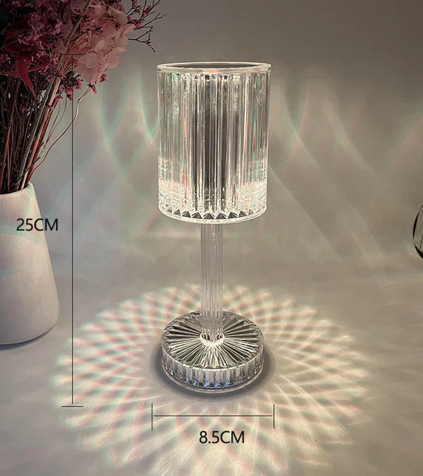 Dimmable Crystal Table Lamp - Luminara Elegance