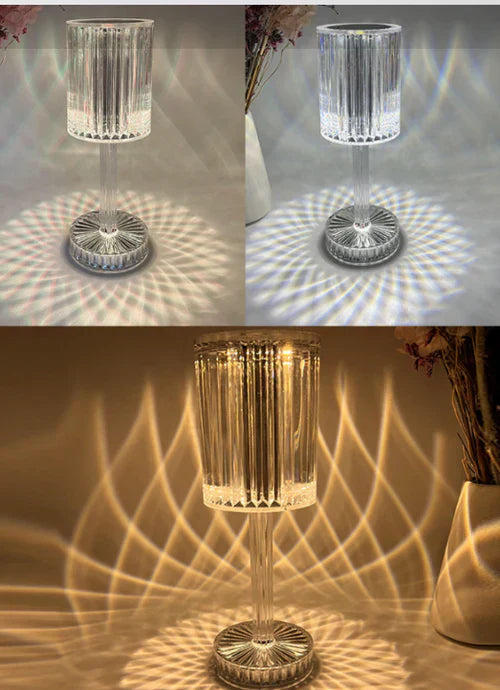 Dimmable Crystal Table Lamp - Luminara Elegance