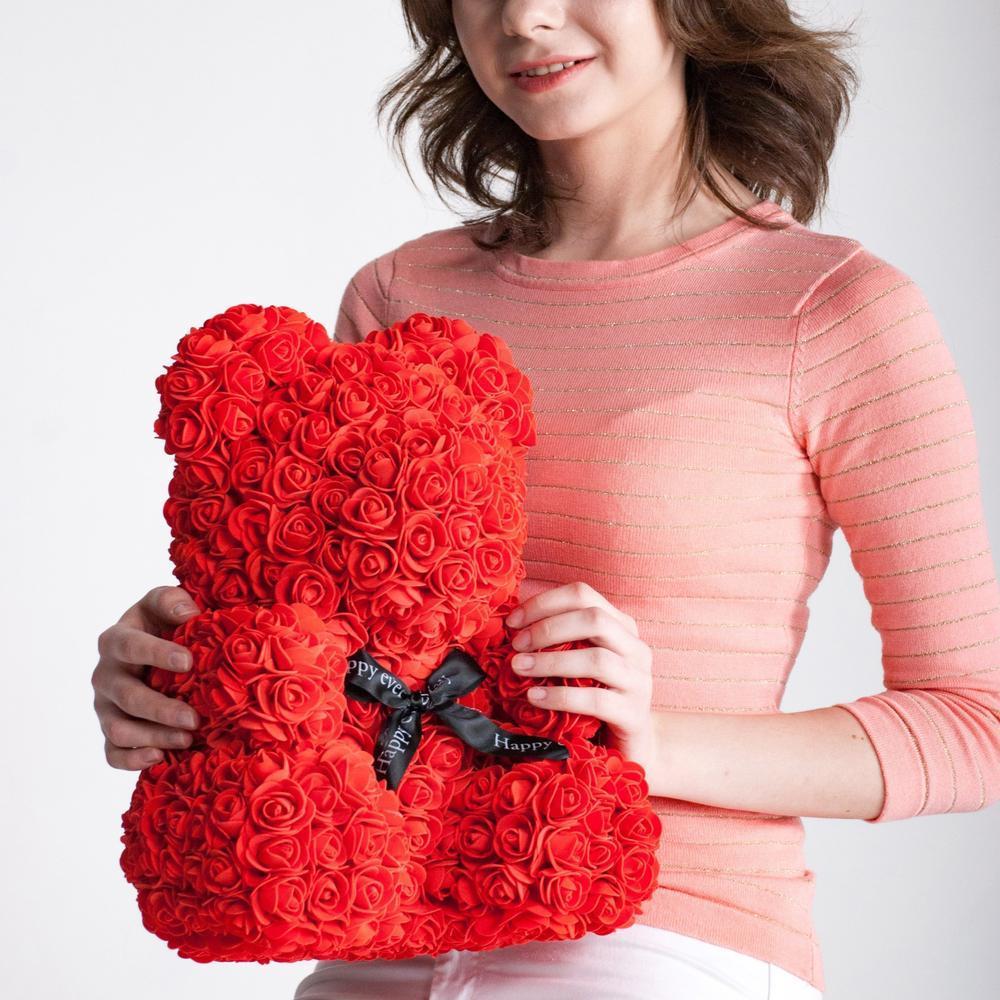 Rose Teddy Bear - Luxe Love Creations