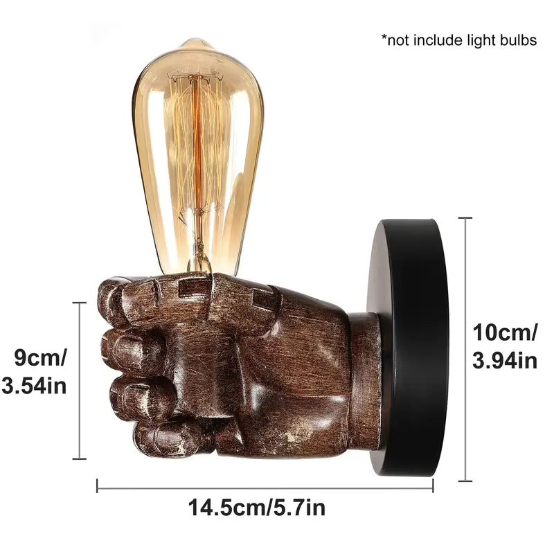 Iron Grip Lamp - Lumina Luxe with Adjustable Brightness