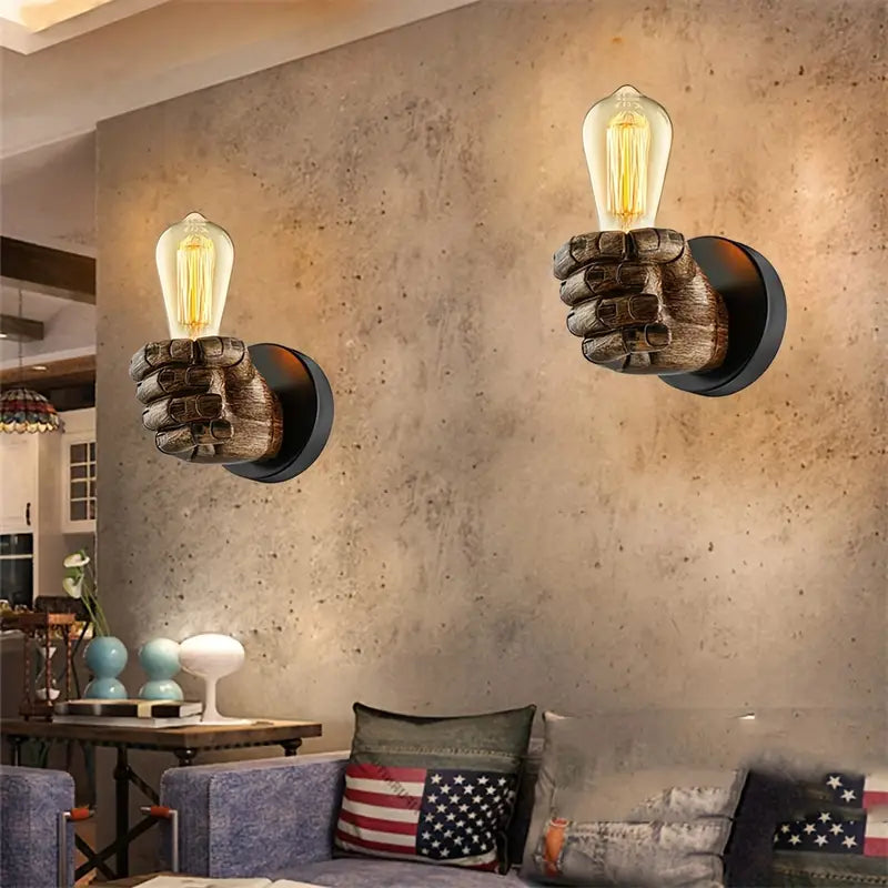 Iron Grip Lamp - Lumina Luxe with Adjustable Brightness