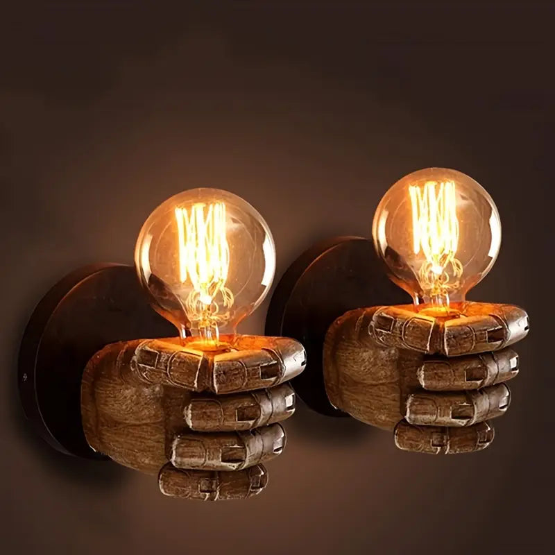 Iron Grip Lamp - Lumina Luxe with Adjustable Brightness