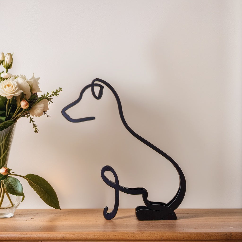 Canine Abstract Sculpture - ArtistryPaws