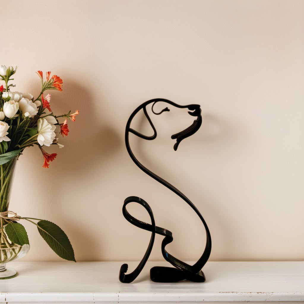 Canine Abstract Sculpture - ArtistryPaws