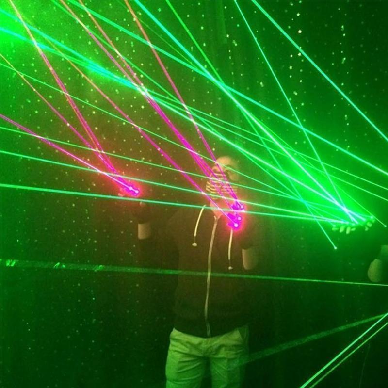 Laser Gloves Pro - Rechargeable with 8 High-Power Lasers