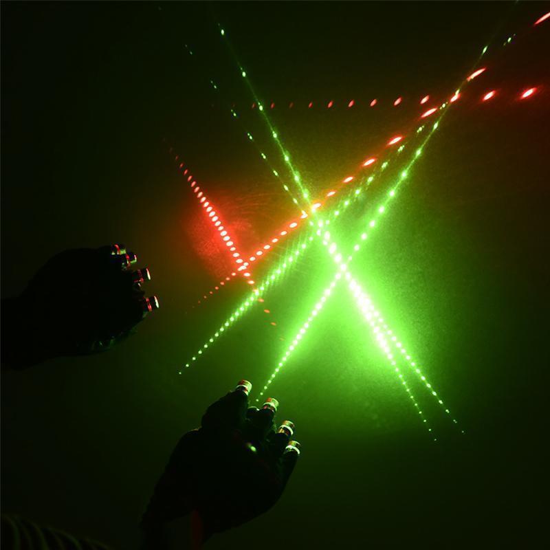 Laser Gloves Pro - Rechargeable with 8 High-Power Lasers