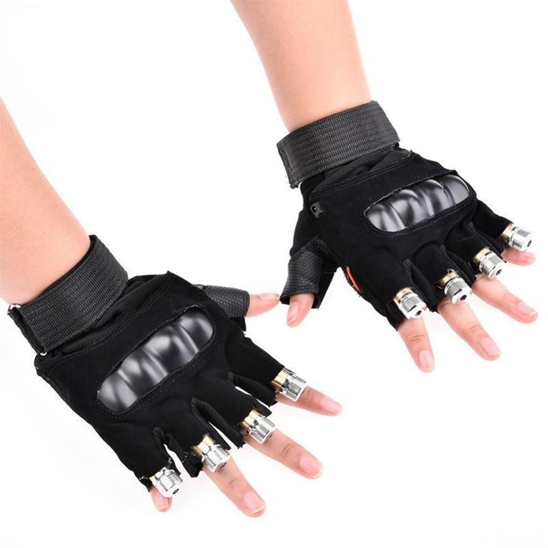 Laser Gloves Pro - Rechargeable with 8 High-Power Lasers