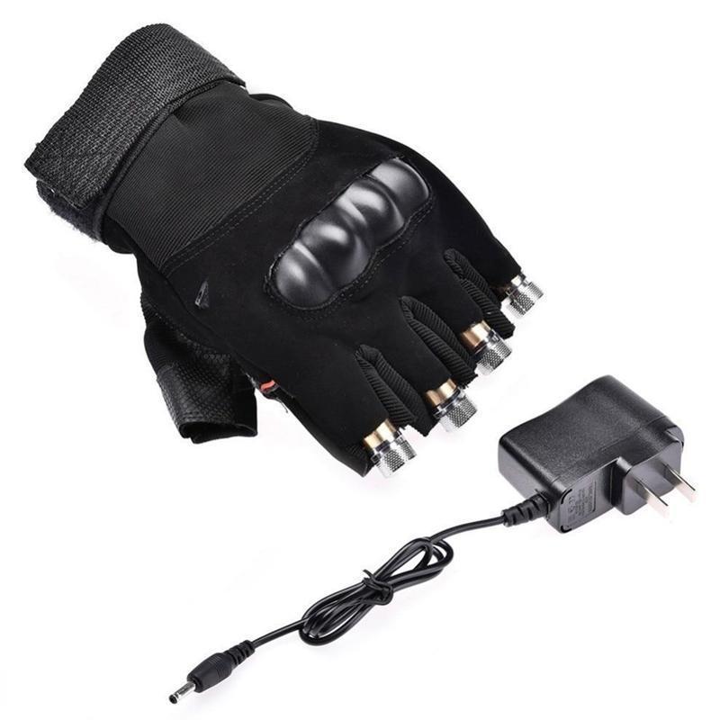 Laser Gloves Pro - Rechargeable with 8 High-Power Lasers