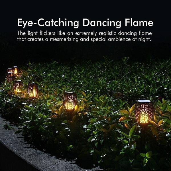 LED Flames Solar Light - LuminaGlow