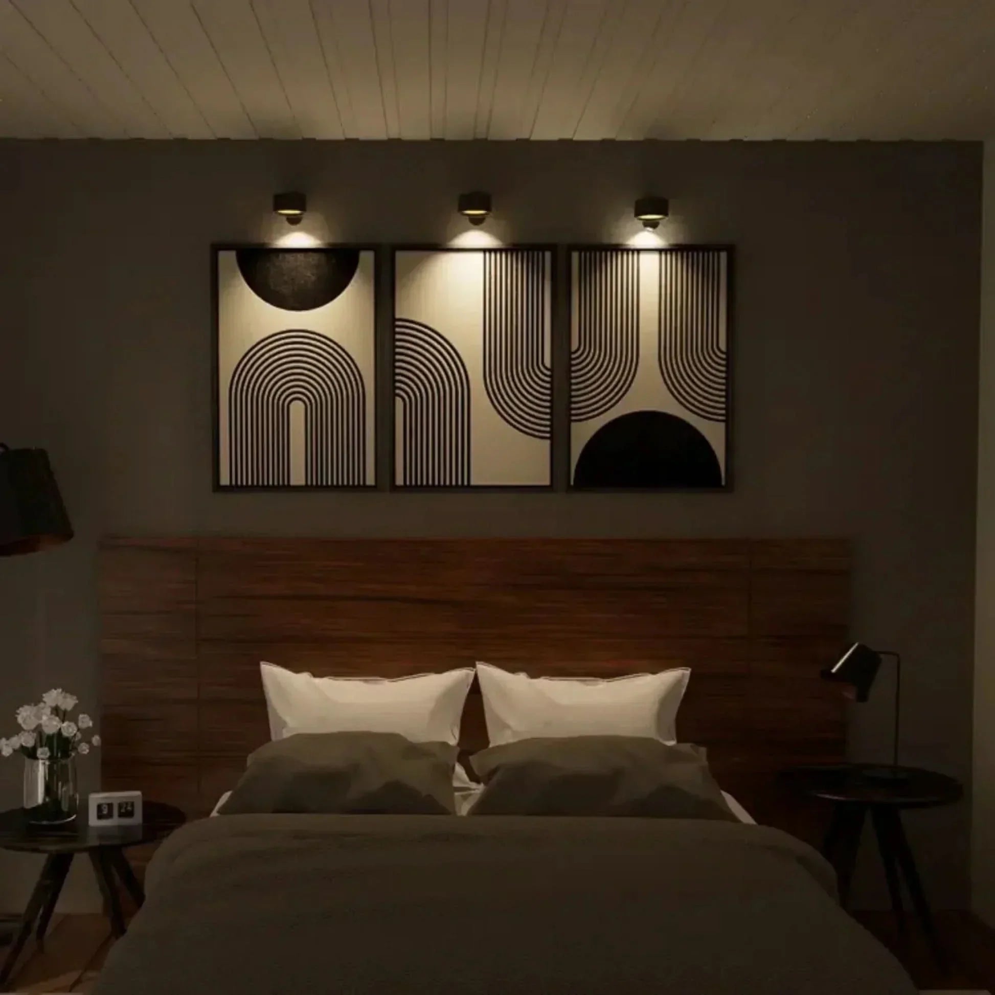 Wireless Rechargeable Wall Lamp - LuminaGlow