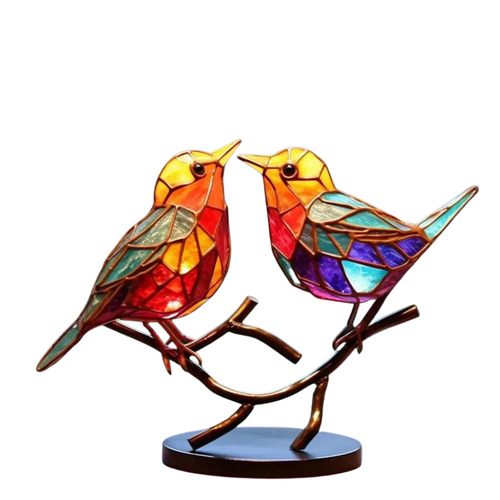 Colorful Bird Sculpture for Home Decor - AvianArtistry