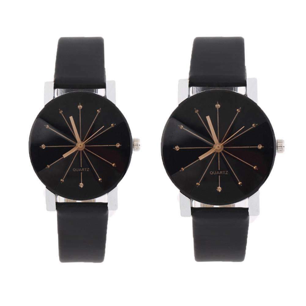 Classic Black Couple Watches - LuxeTime