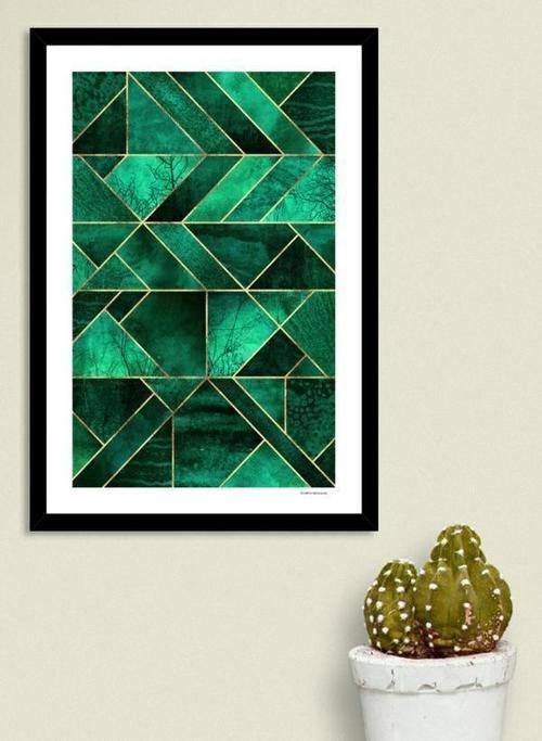 Emerald Green Abstract Nature Frame - Artistry Luxe