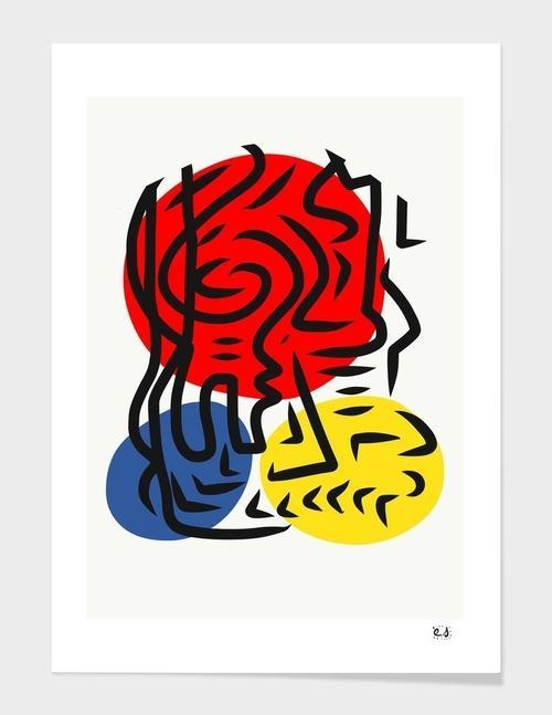 Abstract Street Art Frame - UrbanVibe Decor