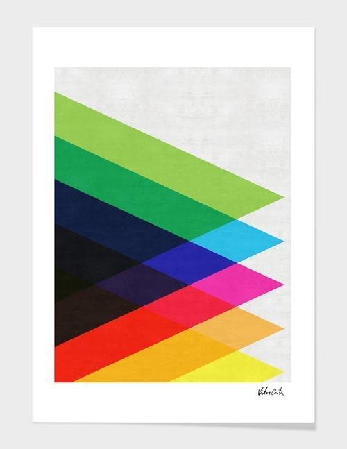 Colorful Triangles Frame - Artistry Luxe