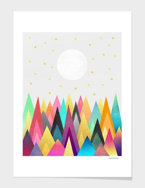Dreamy Peaks 2 Frame - LuxeArt Designs