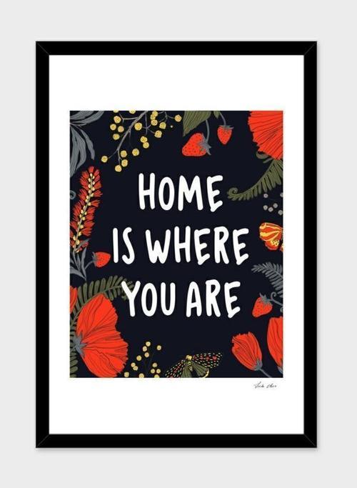 Home Is Where You Are Framed Print - Artistry Haven