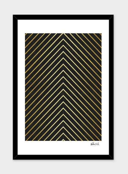 Golden Minimalist Art Frame - LuxeCraft Designs