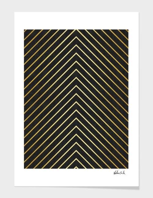 Golden Minimalist Art Frame - LuxeCraft Designs