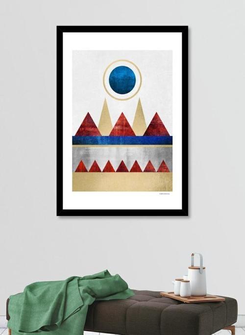 Red Mountains Frame - Artisan Home Decor