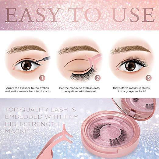 Magnetic Eyelashes with Long-Lasting Eyeliner - LuxeLash