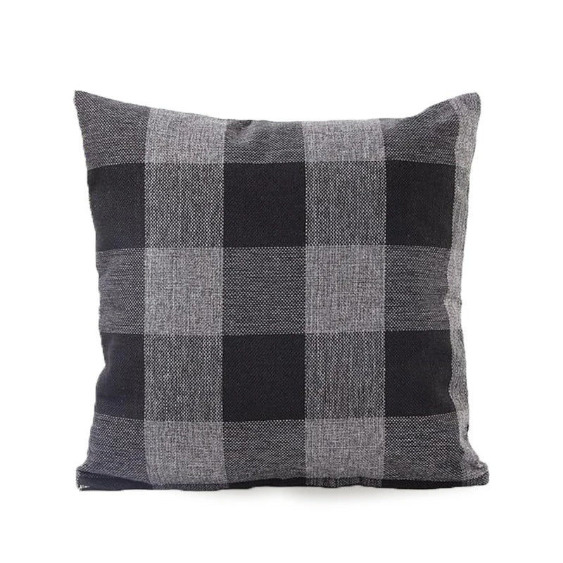 Cozy Plaid Cushion Cover - Rustic Charm Co.