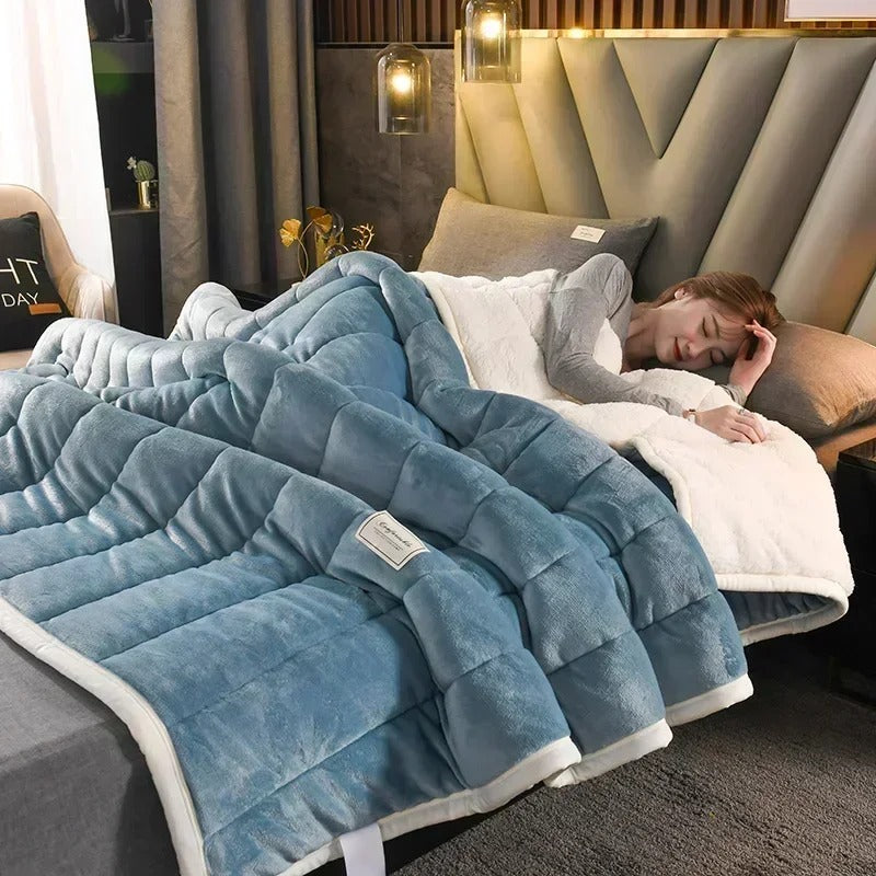 Cozy Flannel Fleece Blanket for Autumn - LuxeNest