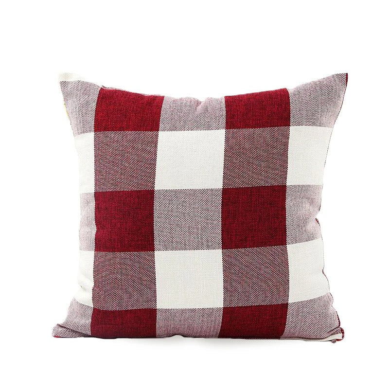 Cozy Plaid Cushion Cover - Rustic Charm Co.