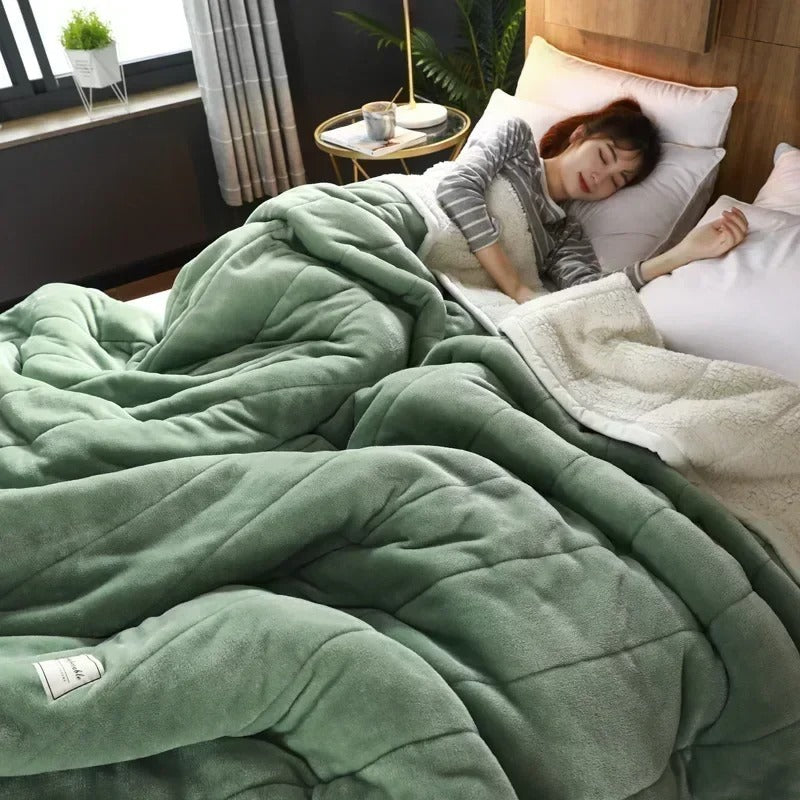 Cozy Flannel Fleece Blanket for Autumn - LuxeNest