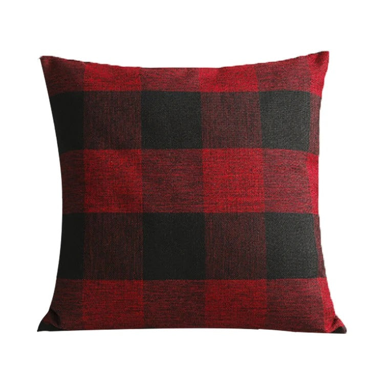 Cozy Plaid Cushion Cover - Rustic Charm Co.