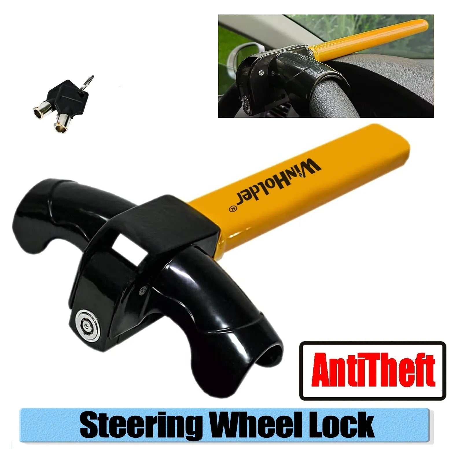 Steering Wheel Lock - SecureGuard Elite