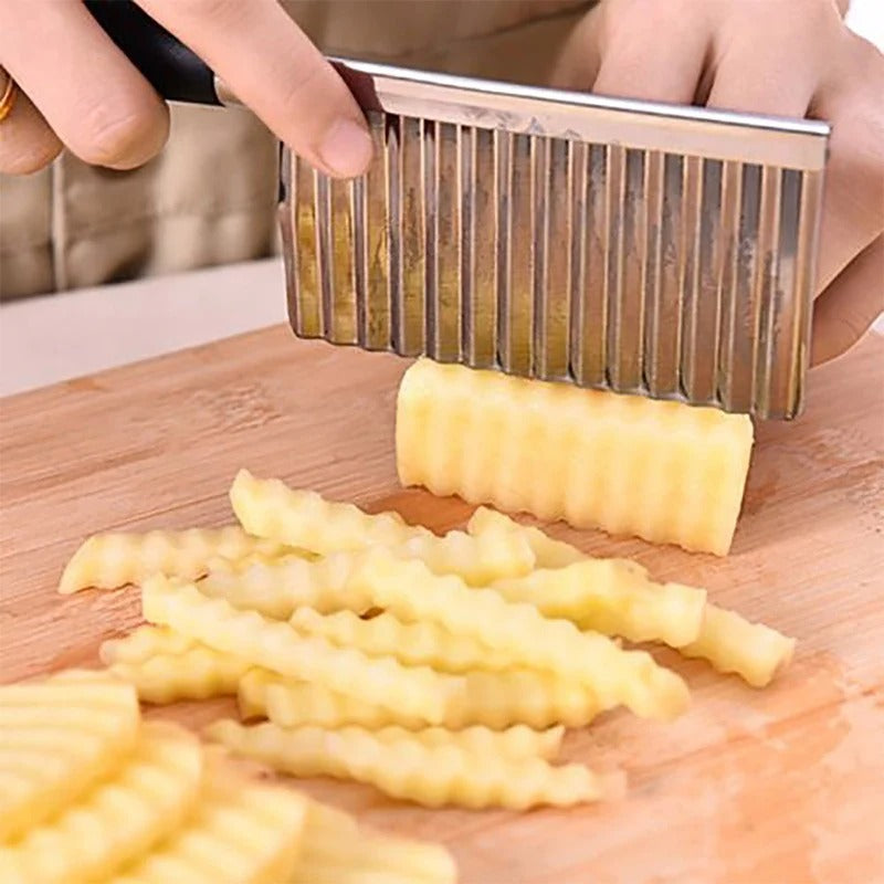 WaveCut Stainless Steel Vegetable Knife - Chef's Edge