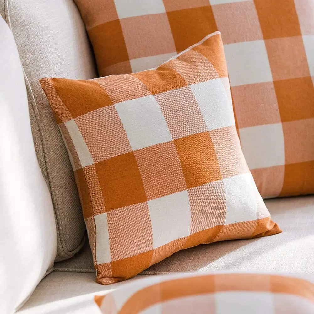 Cozy Plaid Cushion Cover - Rustic Charm Co.