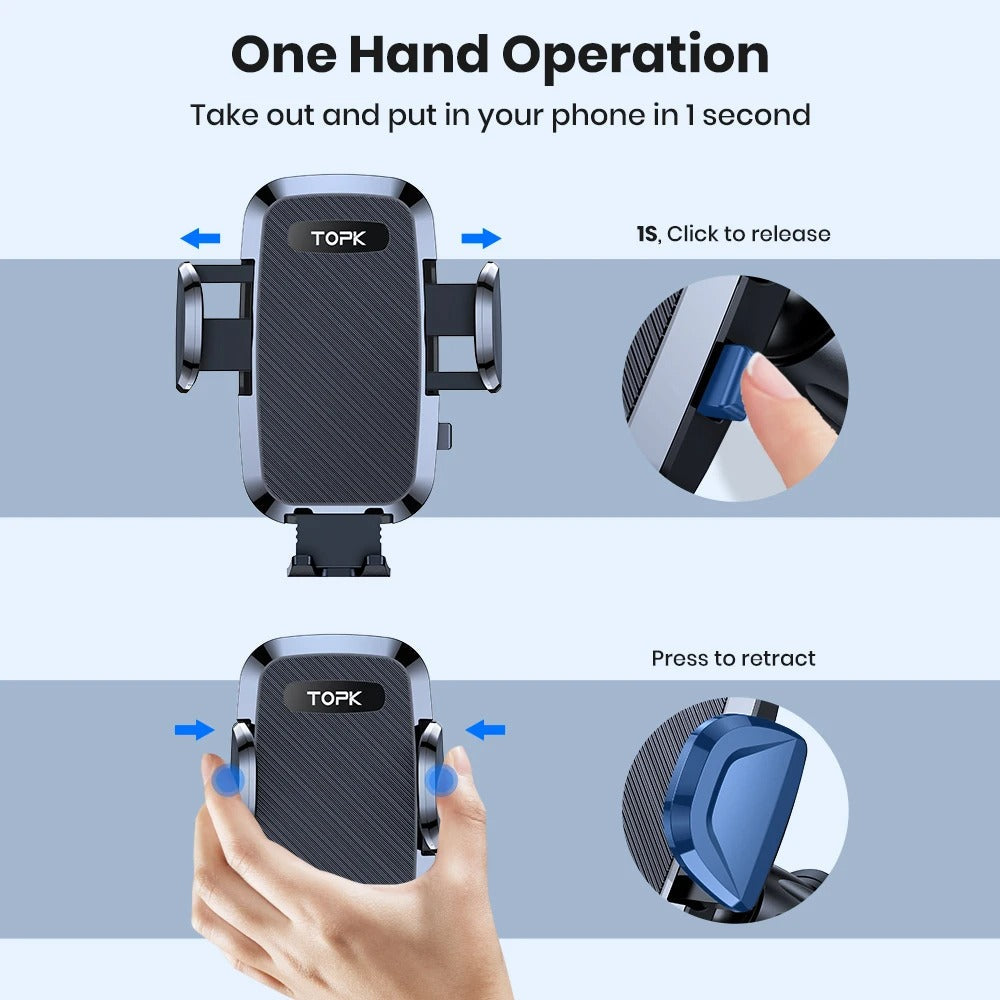 Gravity Car Phone Holder - LuxeMount