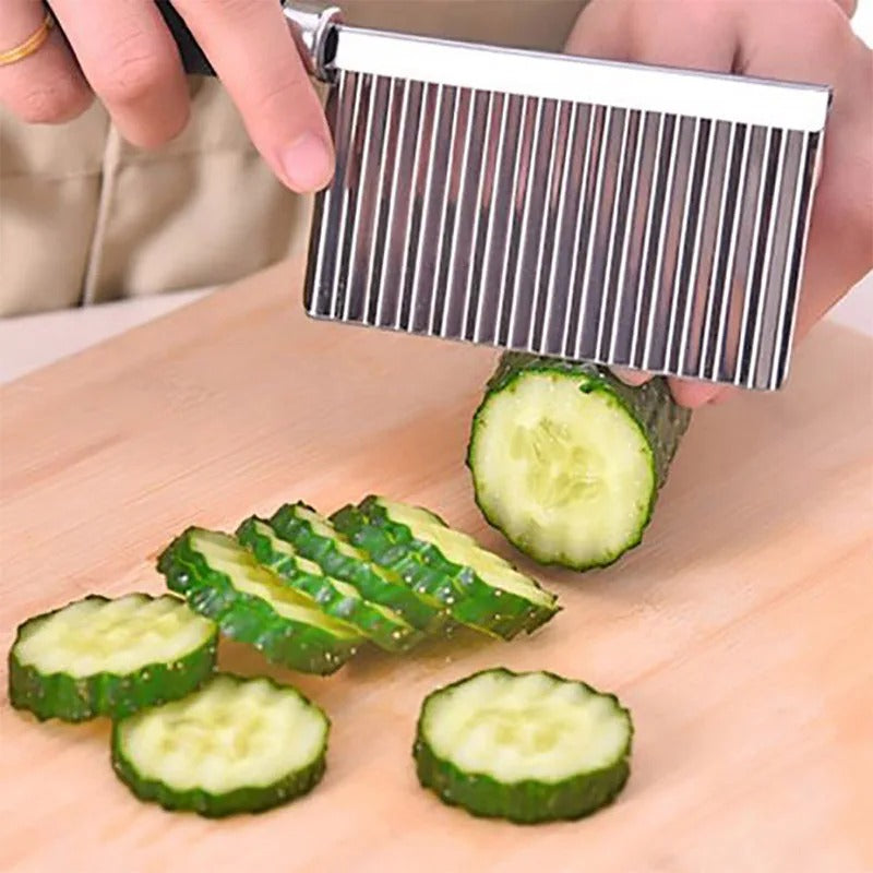 WaveCut Stainless Steel Vegetable Knife - Chef's Edge