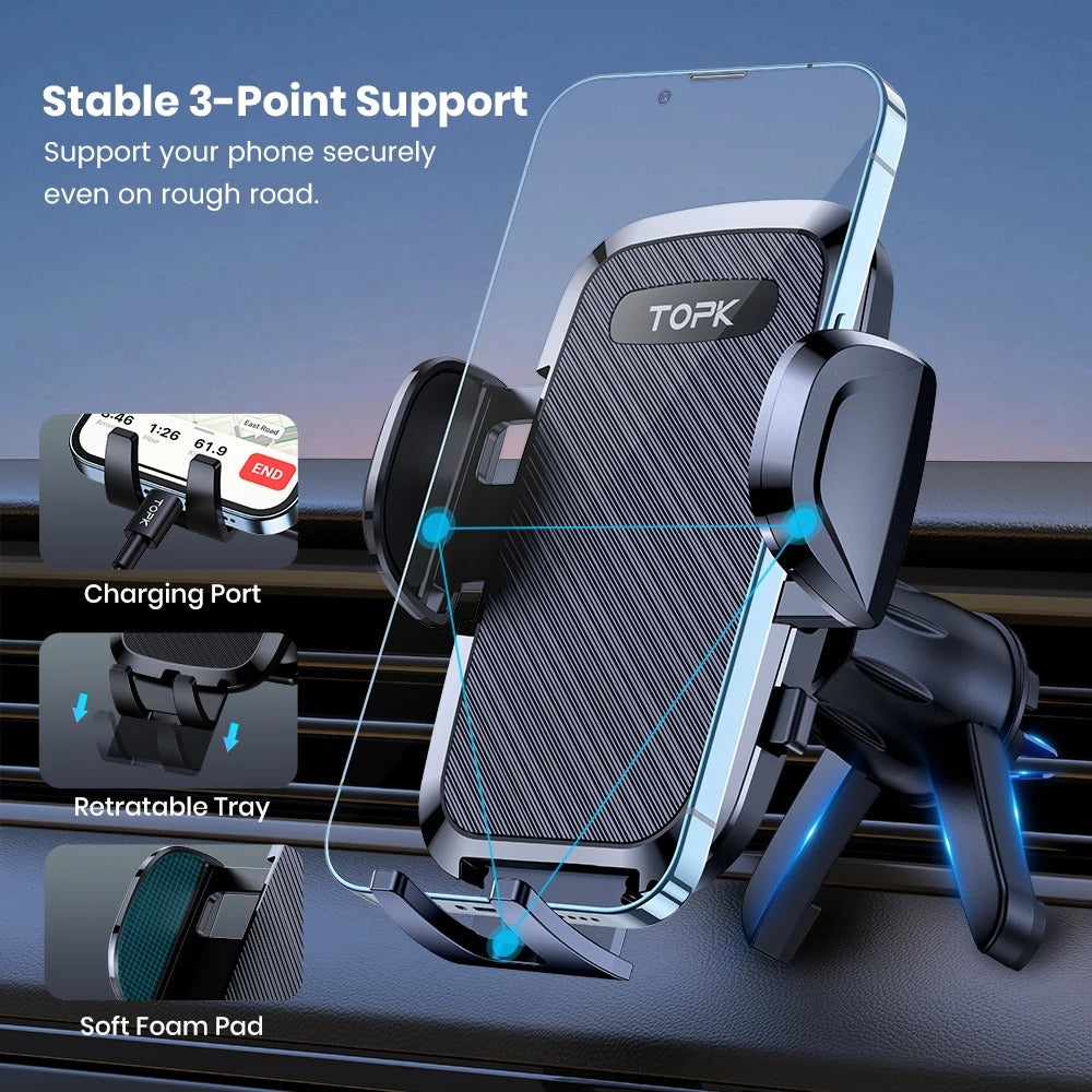 Gravity Car Phone Holder - LuxeMount