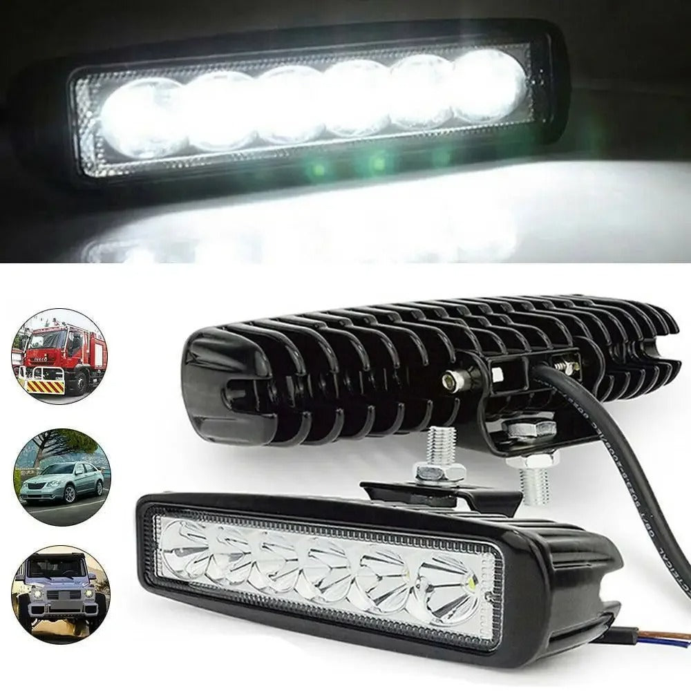 High Brightness 18W LED Car Work Lights - LuminaPro