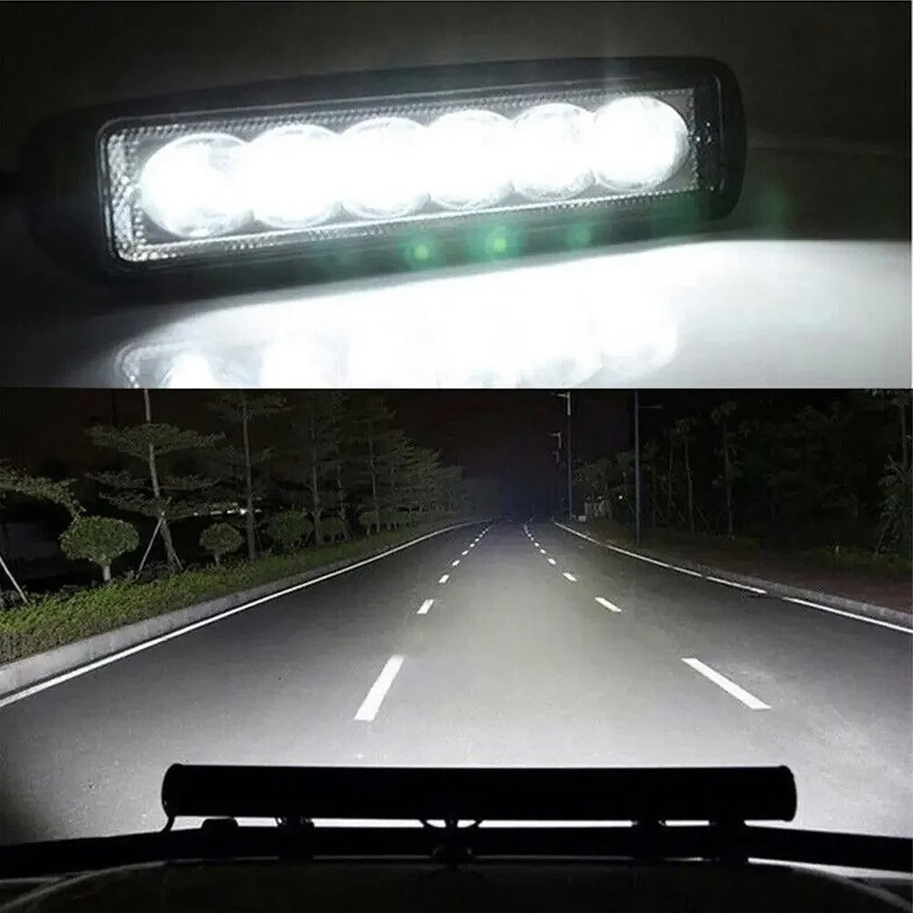 High Brightness 18W LED Car Work Lights - LuminaPro