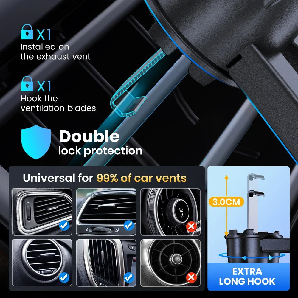 Gravity Car Phone Holder - LuxeMount