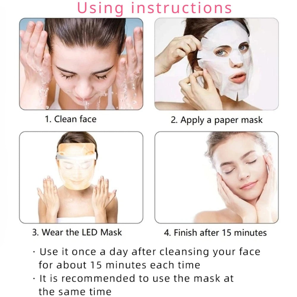 LED Light Therapy Mask - RadiantGlow