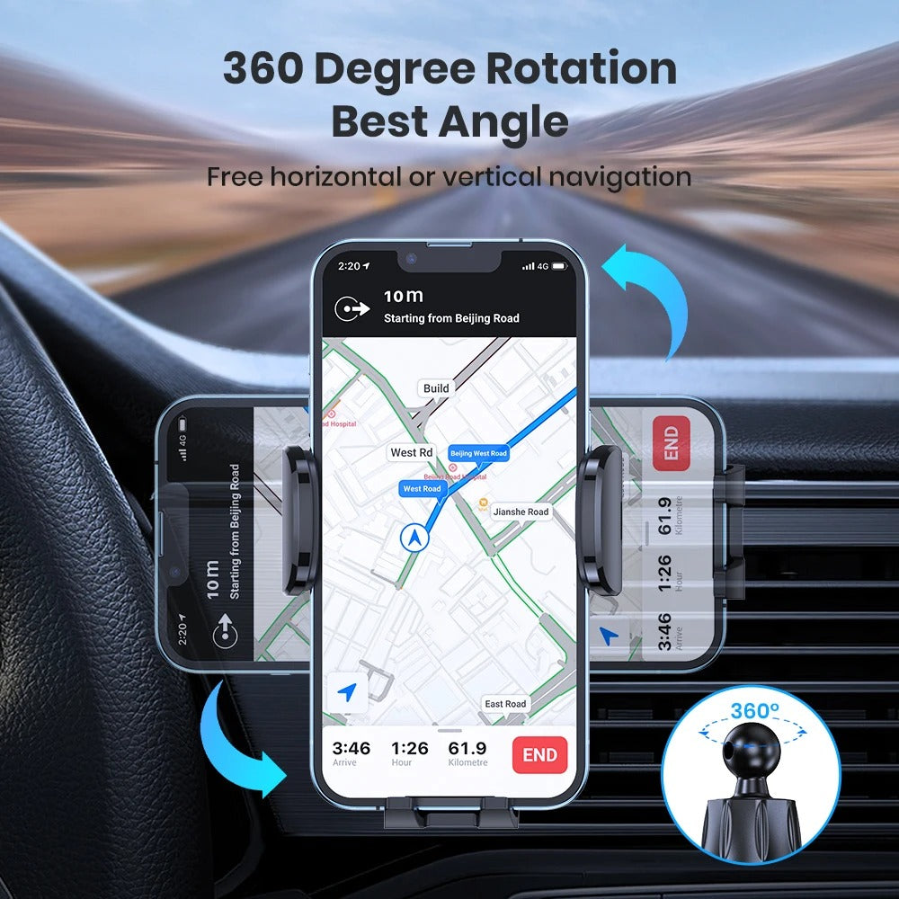 Gravity Car Phone Holder - LuxeMount